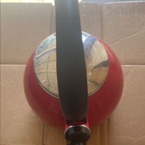 Red Stainless Steel‎ Tea Kettle